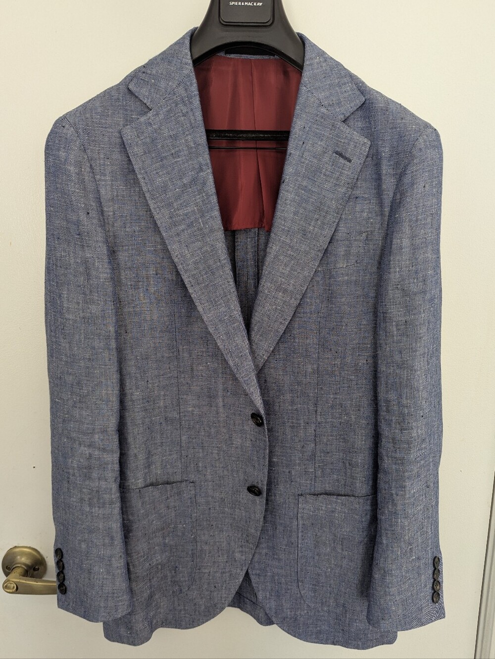 Spier and Mackay Blue Linen Jacket 36R